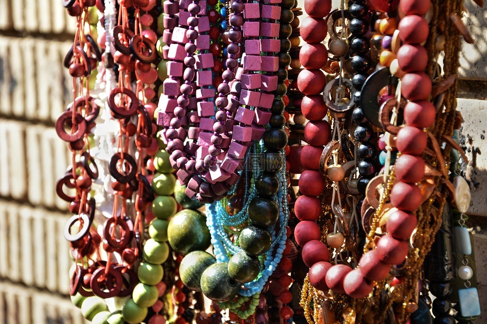 珠,脖子上花边,纯手工工艺