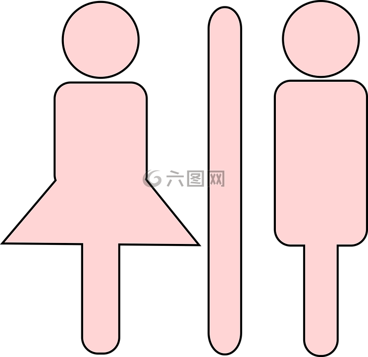 厕所标志,男孩,女孩