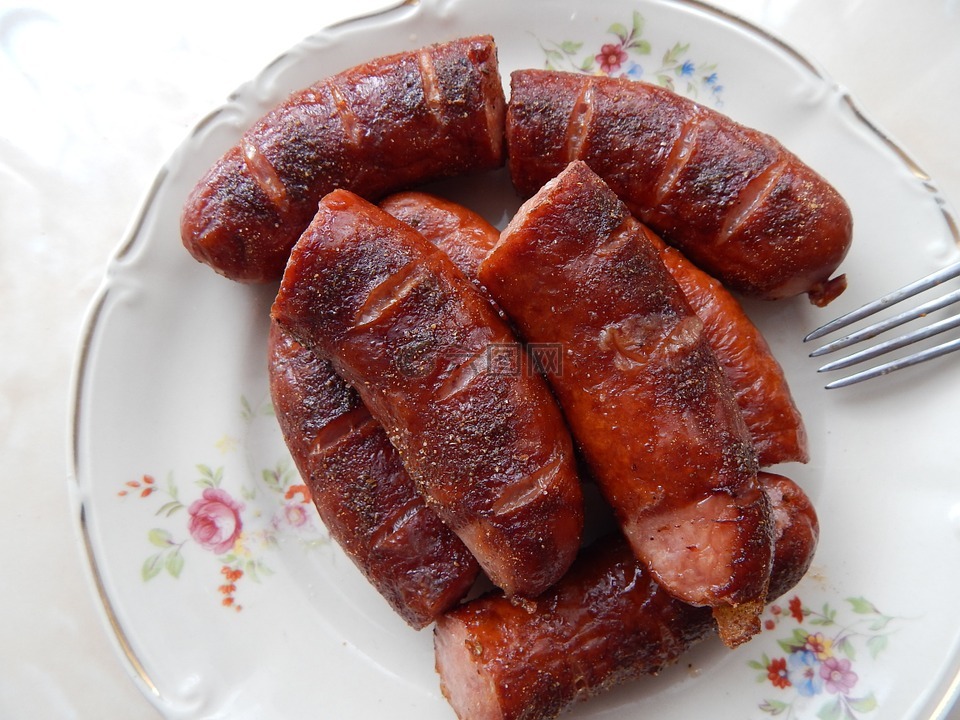 香肠,饮食,烧烤炉