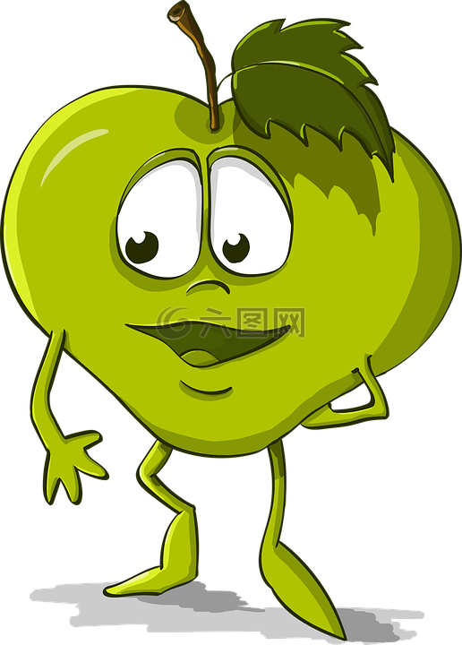 苹果,有趣的,善良