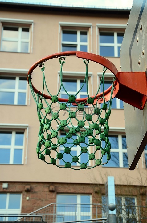 篮球架,学校,校园