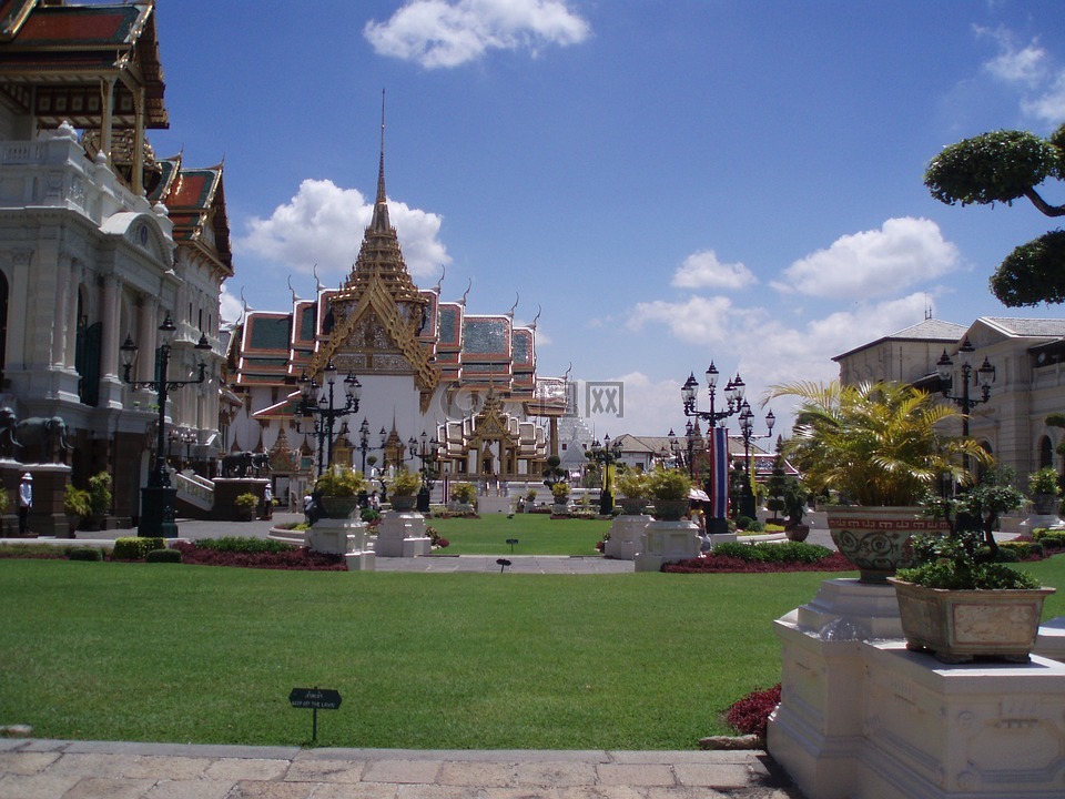 泰国,皇家宫殿,大厦东