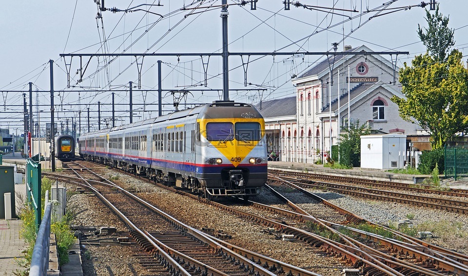 铁路,比利时,区域的火车