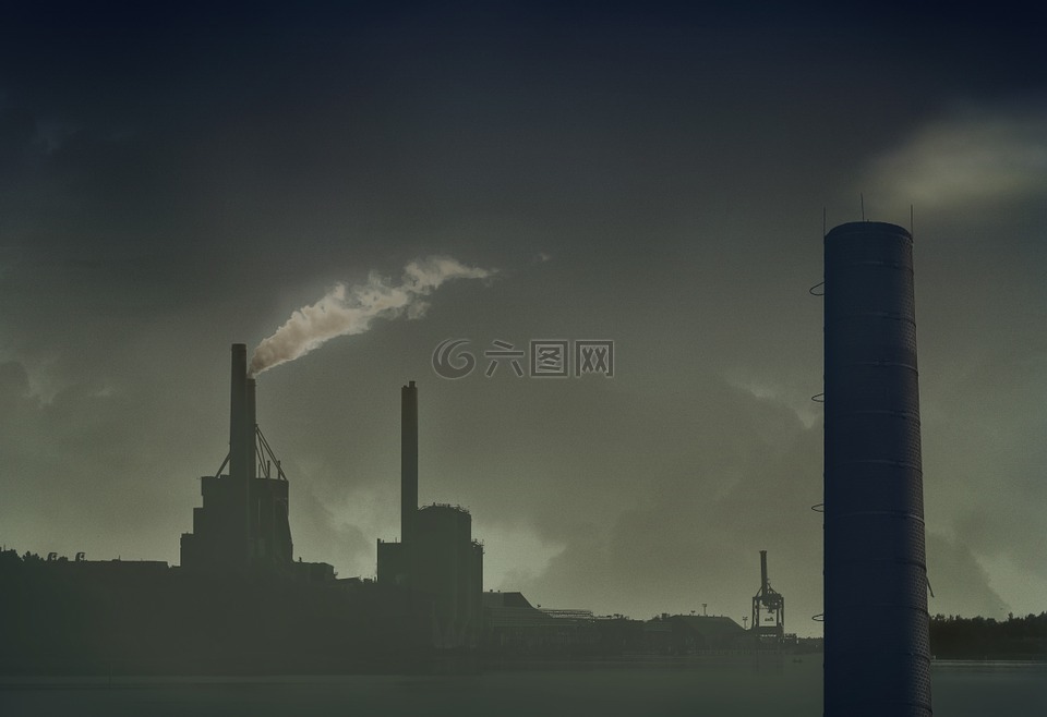 烟囱,污染,空气污染