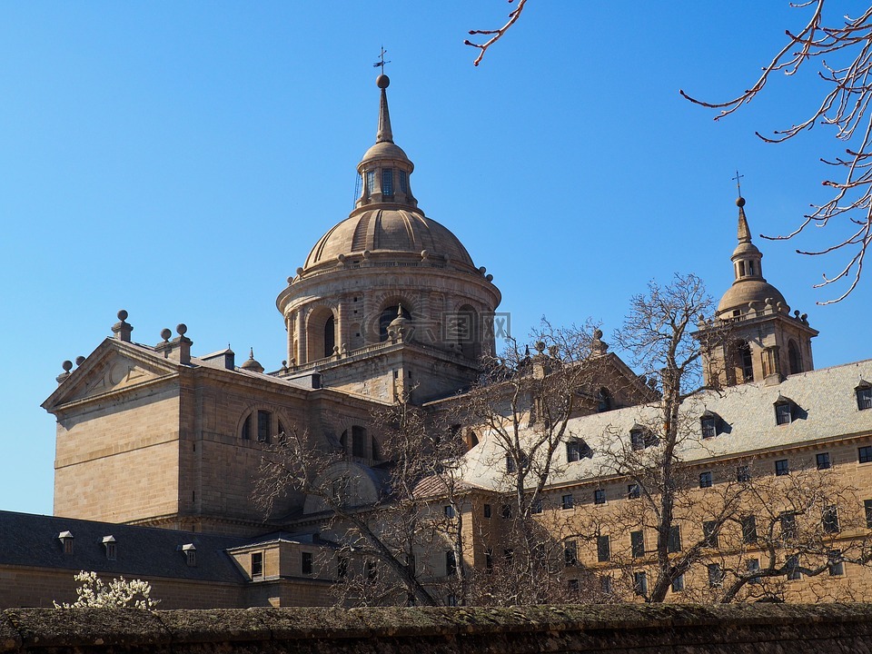 斯修道院做escorial,西班牙,地方