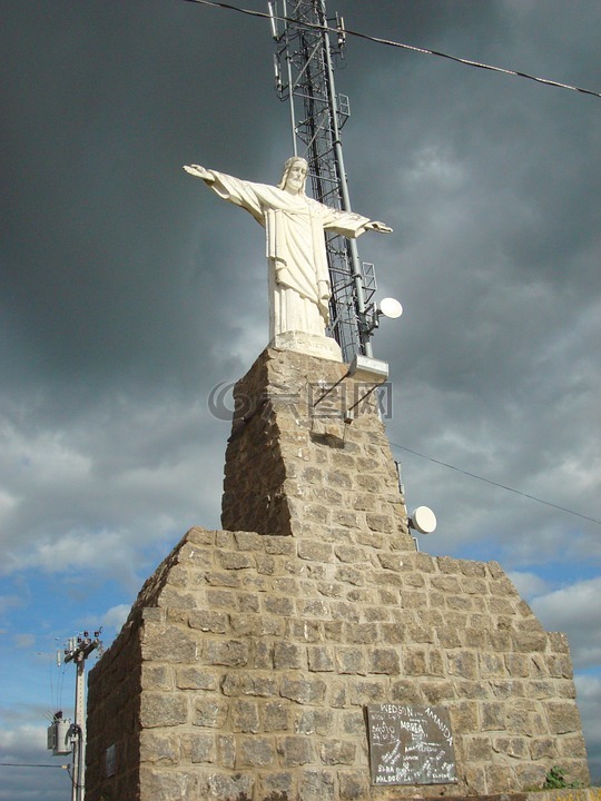 基督,雕像,cajazeiras pb
