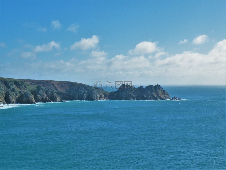 海岸,康沃尔郡,米纳克剧院