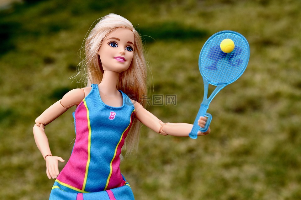 芭比娃娃,娃娃,网球