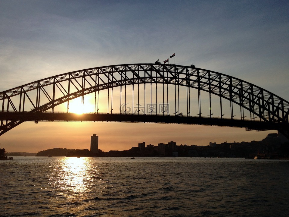 桥,悉尼,海港