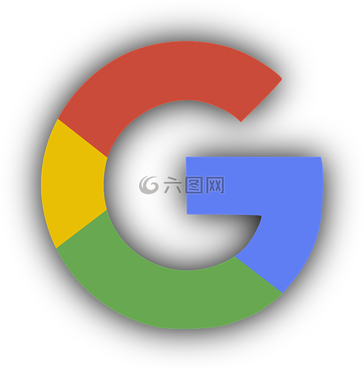谷歌,徽标,阴影