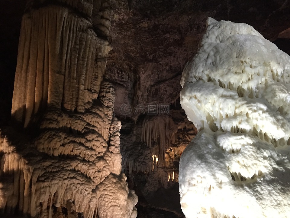 洞穴,波斯托伊纳,钟乳石