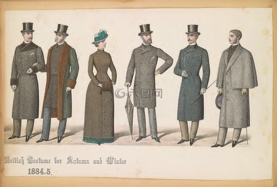 时尚板,1800年,时尚