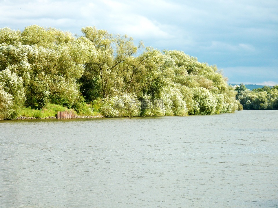 河,河道景观,水