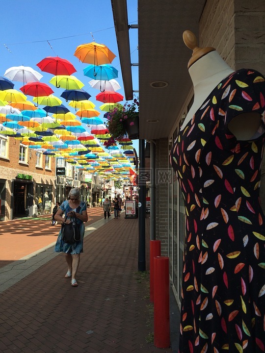 伞主题,中心的奥斯特豪特,夏stadstafereel