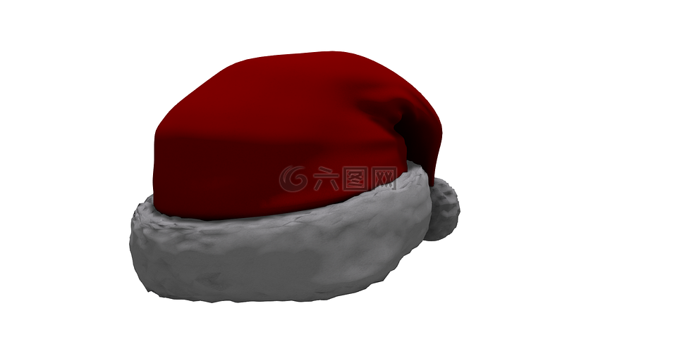 圣诞老人的帽子,胶着,红色