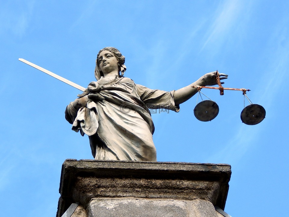 正义,雕像,都柏林