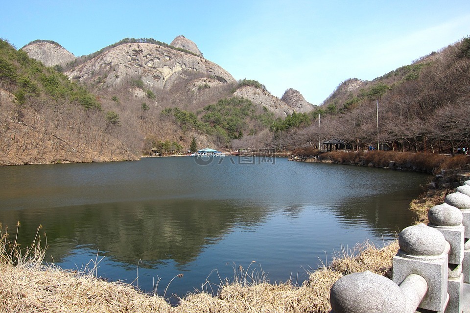 韩国,山,风景