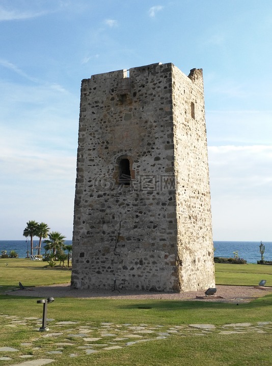 石塔,城堡,结构