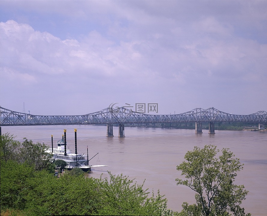 河,桥,密西西比州