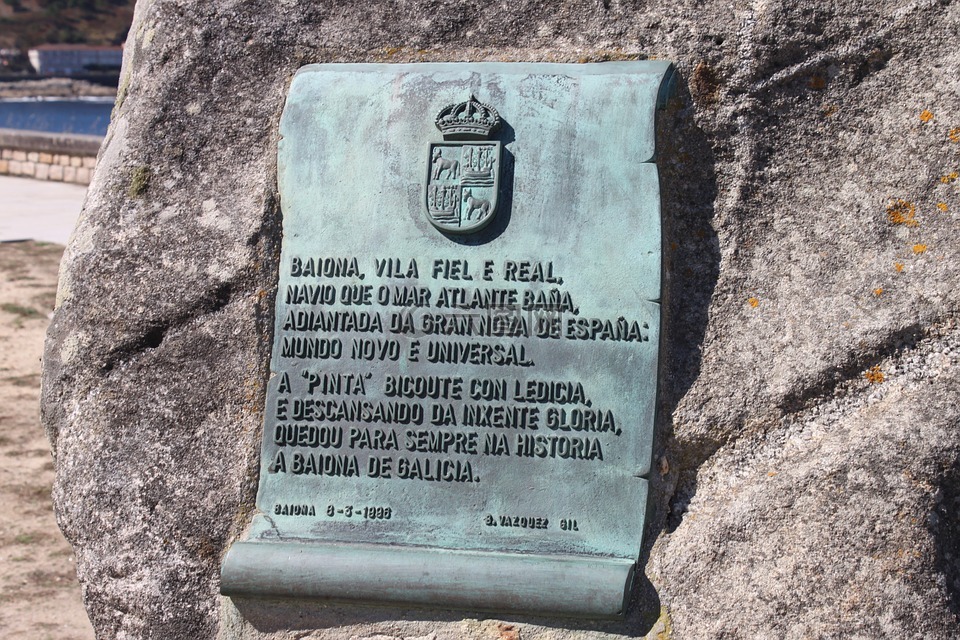 baiona,岩石,王室的印章