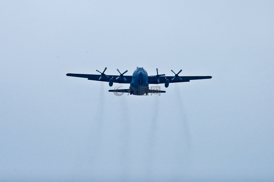 空气,洛克希德·马丁公司的c-130大力神,喷射