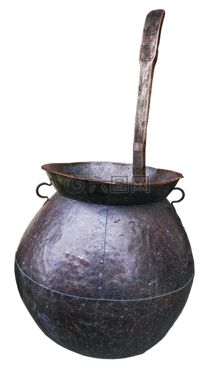 铜锅炉,中世纪,古董