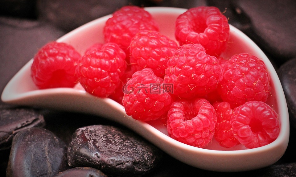 山莓,水果,红色