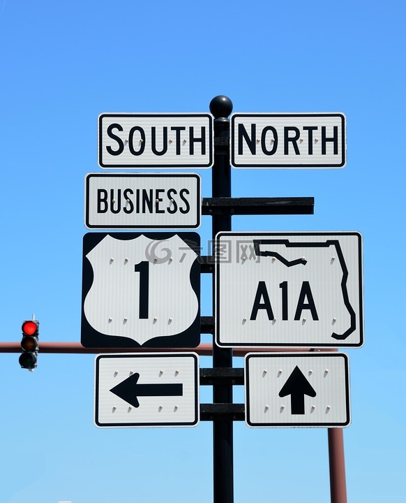 a1a道路标志,迹象,指示标志