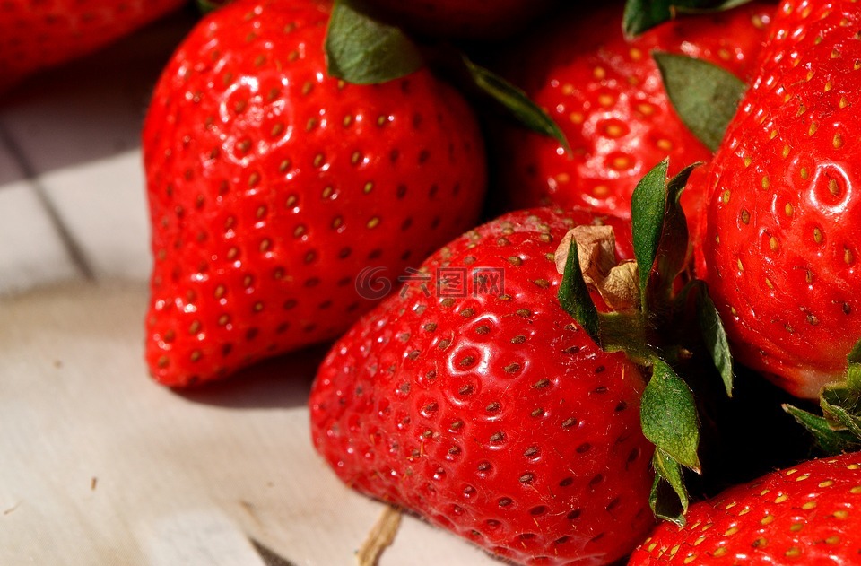 草莓,美味,水果