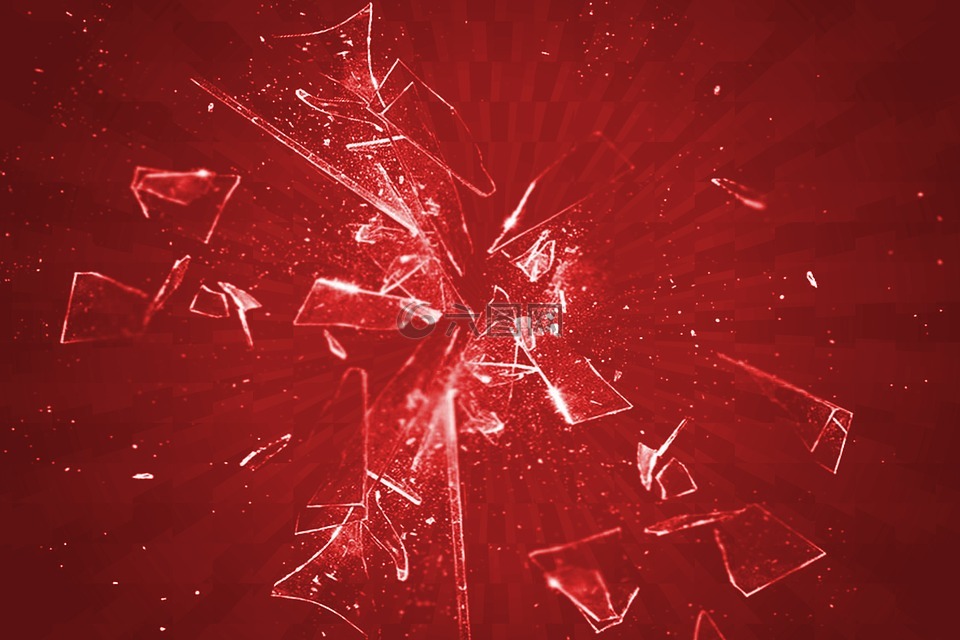 玻璃,破碎,碎片