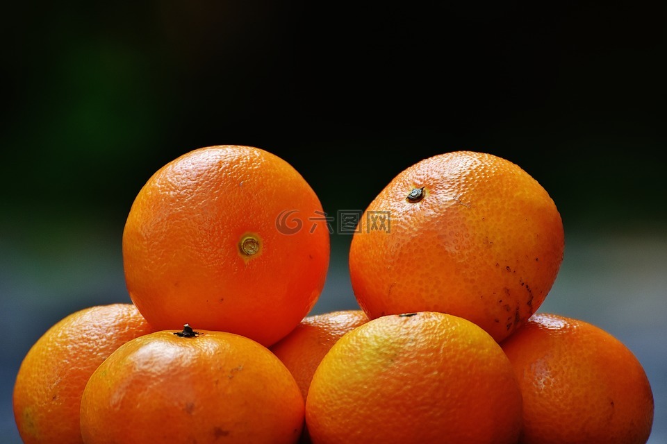 橘子,圆润的,vitaminhaltig