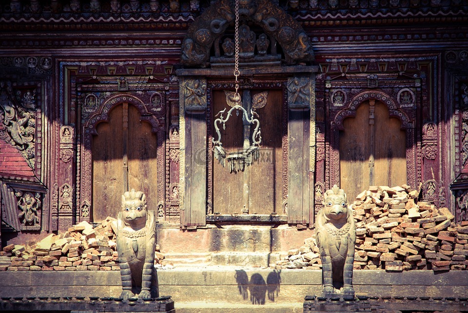 尼泊尔,寺,印度教