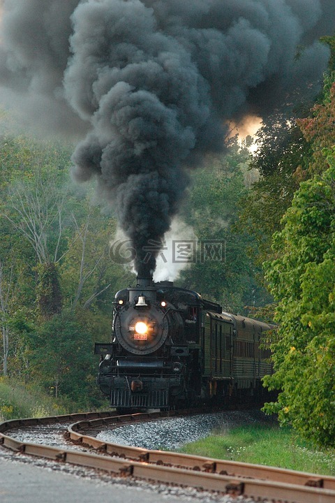 蒸汽机车,发动机,铁路