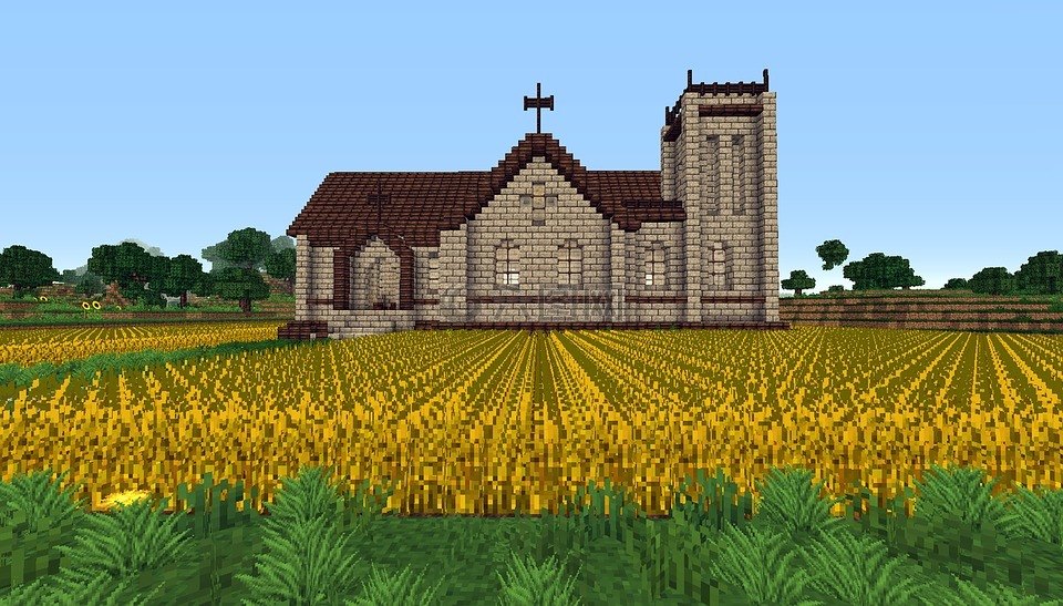 Minecraft 教堂 游戏高清图库素材免费下载 图片编号 六图网