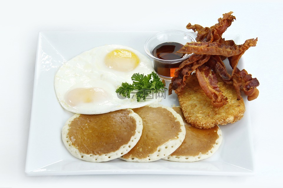 美式早餐,早餐菜单,鸡蛋