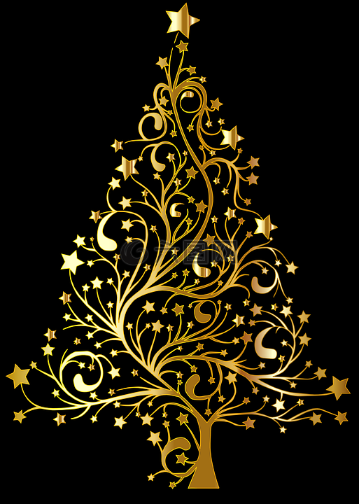 繁星点点,圣诞节,树