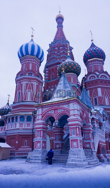 莫斯科,红场,圣瓦西里大教堂