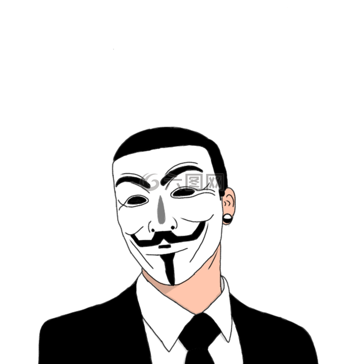 黑客匿名匿名的黑客