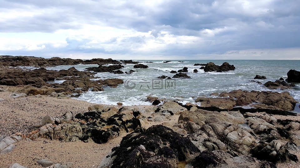 海边,观点,海域