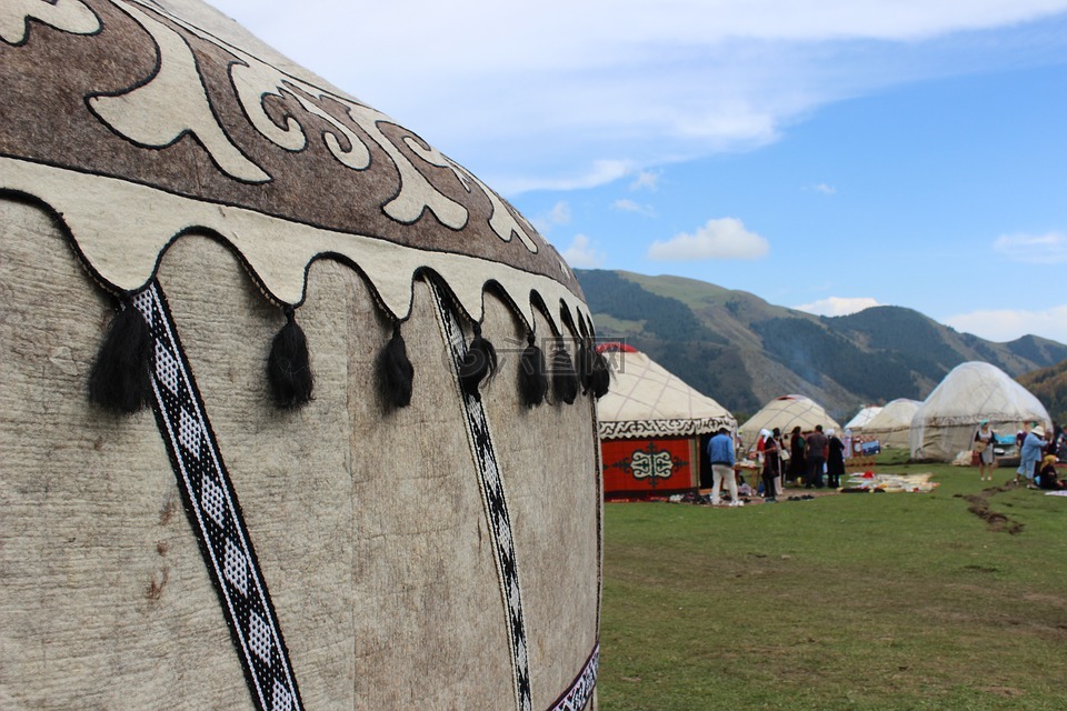 蒙古包,游牧民的游戏,峡谷