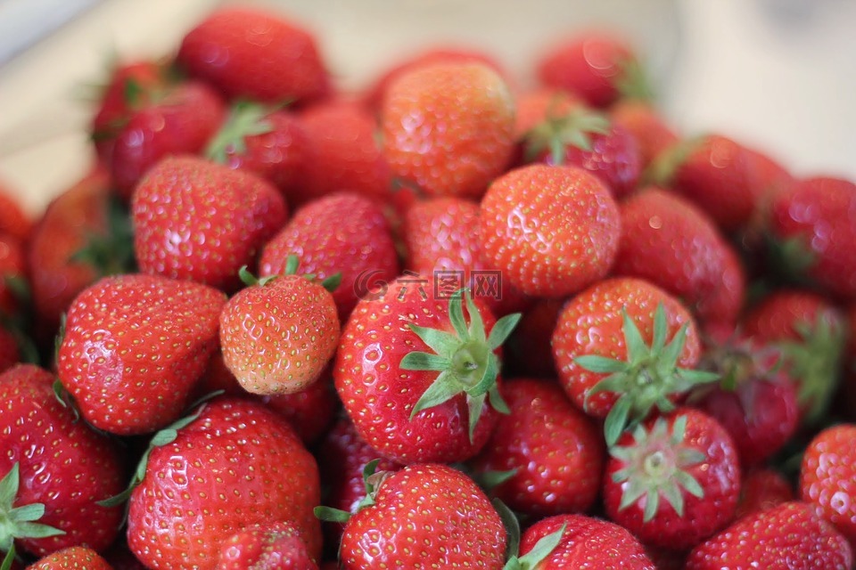 草莓,夏天,仲夏