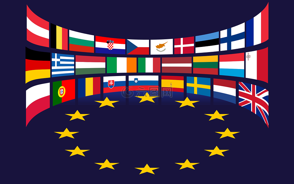欧洲联盟,旗,星星