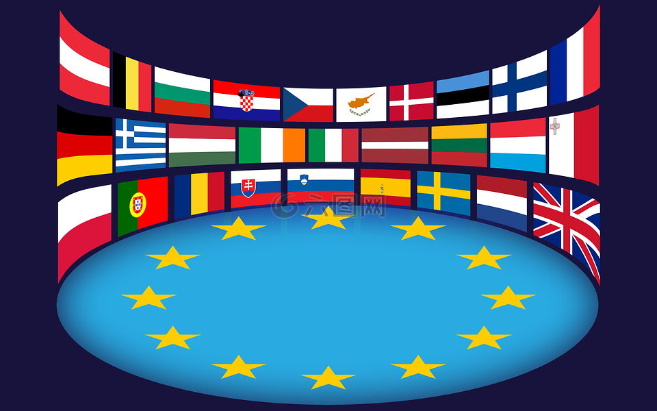 欧洲联盟,旗,星星