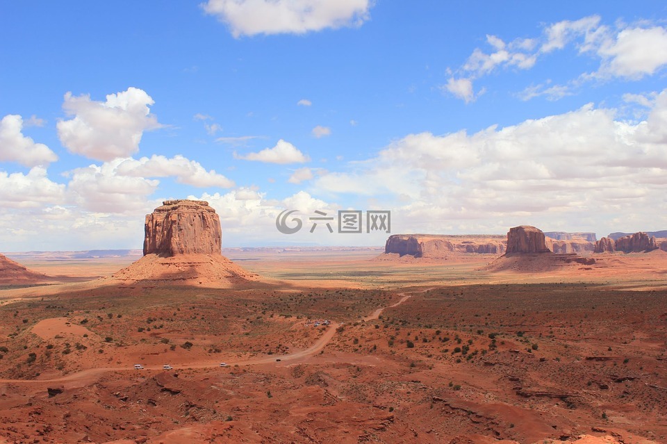 背景,沙漠,岩石