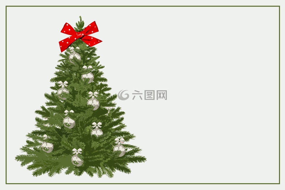 圣诞贺卡,圣诞,圣诞树