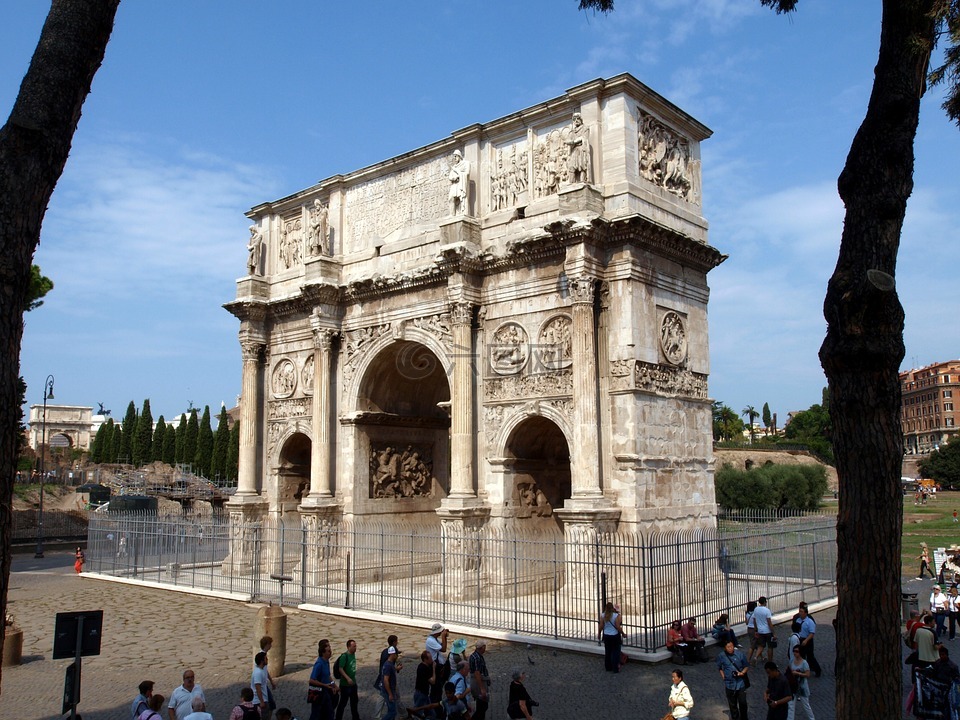 罗马,意大利,拱的君士坦丁