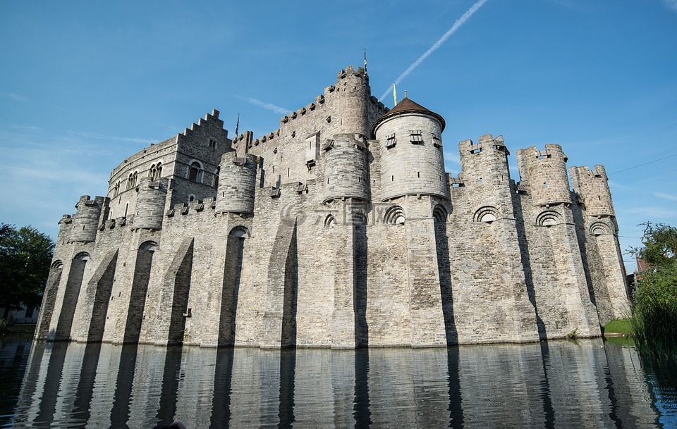 根特,城堡,中世纪