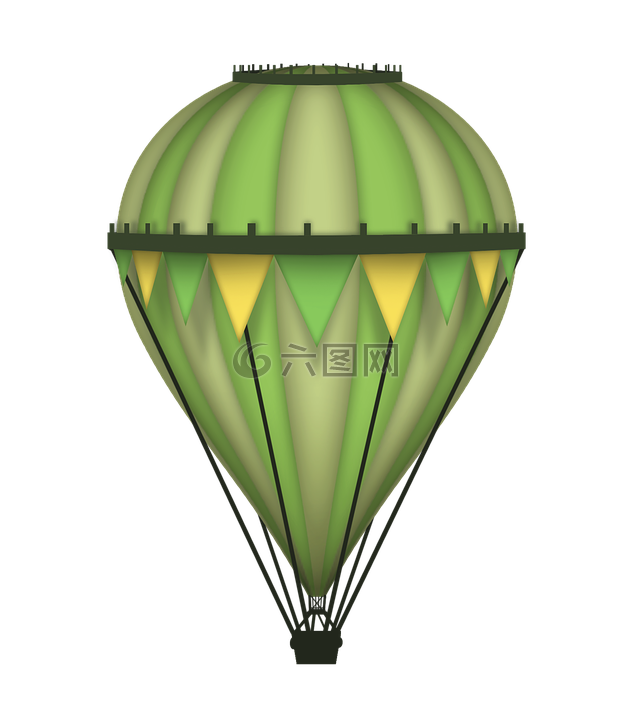 气球,绿色,图