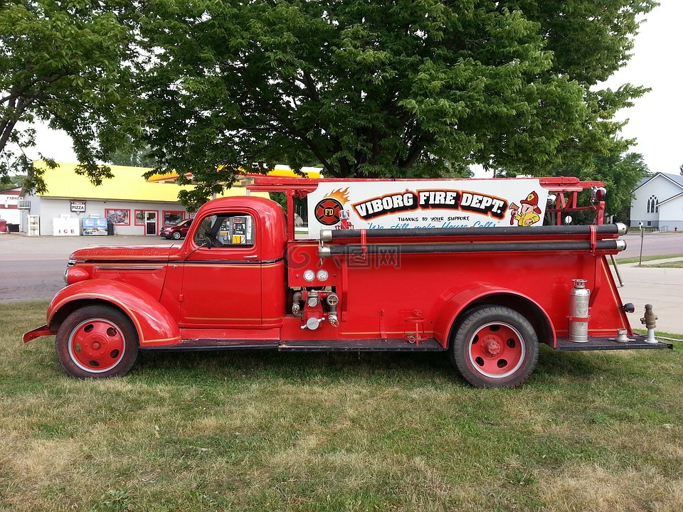 维堡,消防处,老消防车