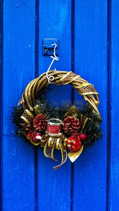 门,圣诞节,季节